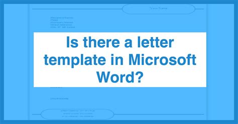 Microsoft Word Business Letter Template