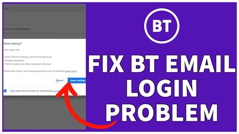is there a problem with bt email login