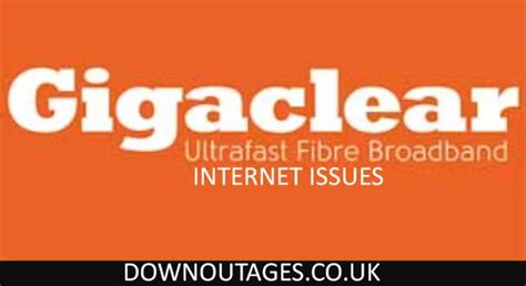 is there a problem with gigaclear today twitter