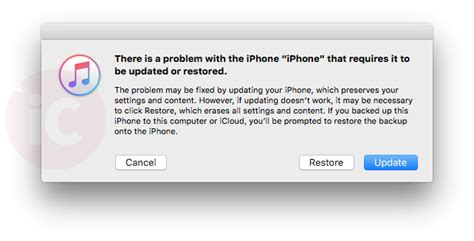 is there a problem with iphone update today