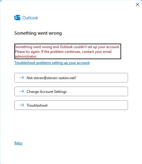 is there a problem with outlook