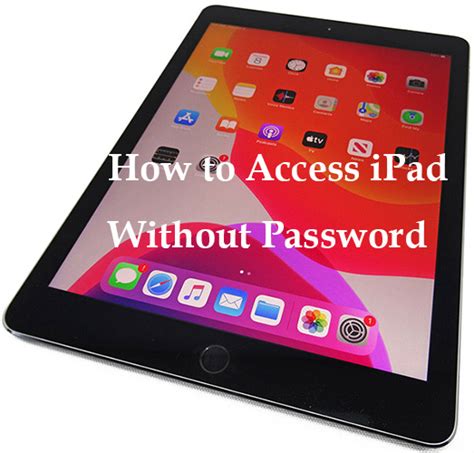 is there a way to open an ipad without passcode