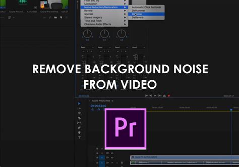 is there a way to remove background noise from audio in premiere pro