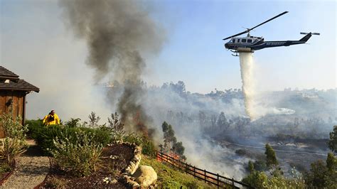 is there a wildfire in san diego