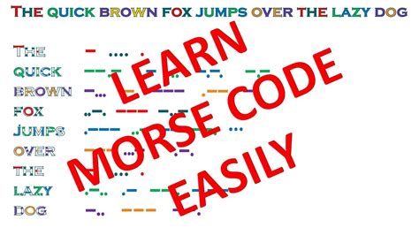 is there an easy way to learn morse code