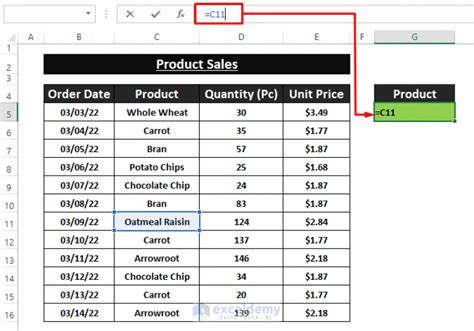 is there an excel formula to move data from one cell to another