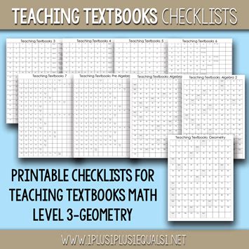 Is There Printables With Teaching Textbooks