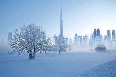 is there snowfall in dubai