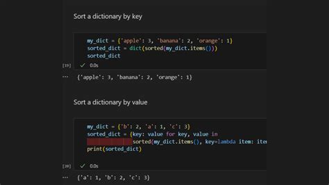 is there sort function in dictionary python