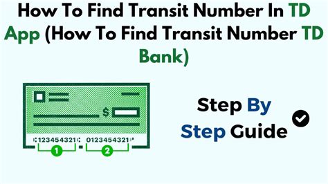 is transit number same as branch number td