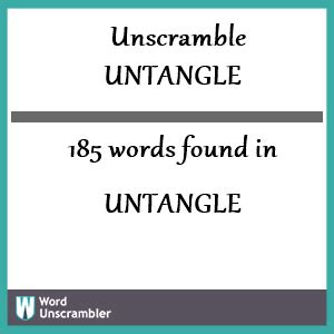 is untangle a word