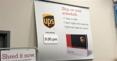 is ups in staples