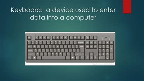 is used to enter data into the computer