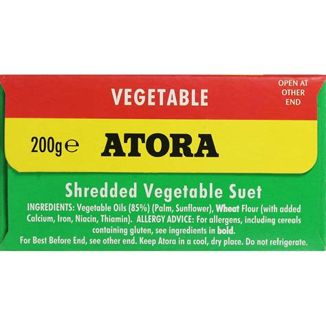 Is Vegetable Atora Vegan