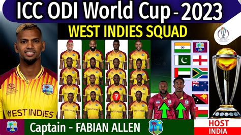 is west indies 2023 team squad