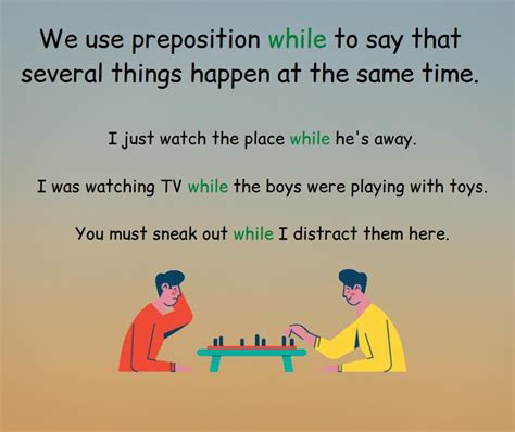 is while a preposition