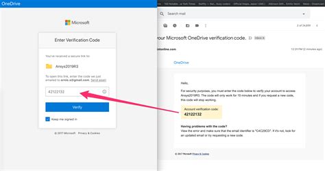 is your microsoft onedrive verification code