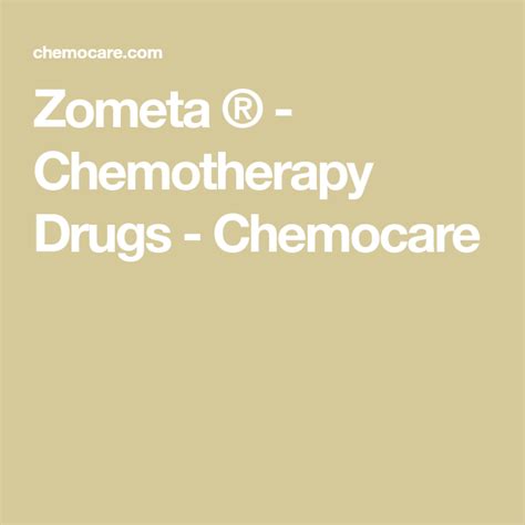 is zometa a chemo drug