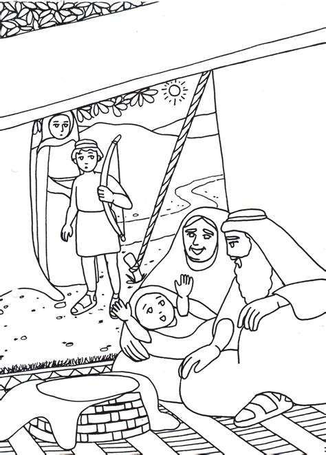 isaac and ishmael coloring pages