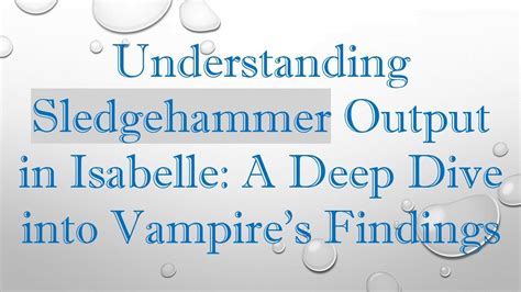 Isabelle Sledgehammer