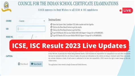 isc 12th board exam 2023 result