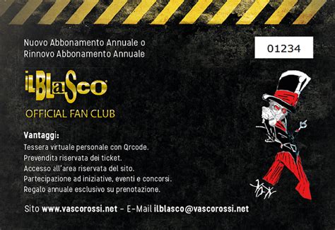 iscrizione fan club vasco