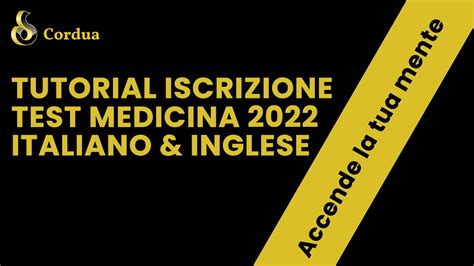iscrizione test medicina 2022