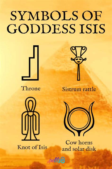 isis goddess symbols