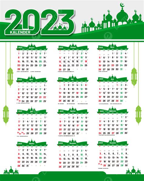 islamic calendar december 2023