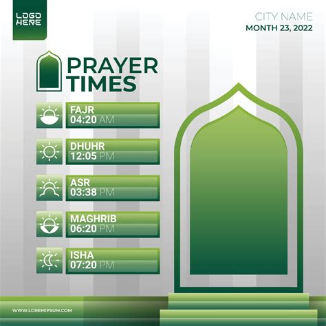 islamic prayer times