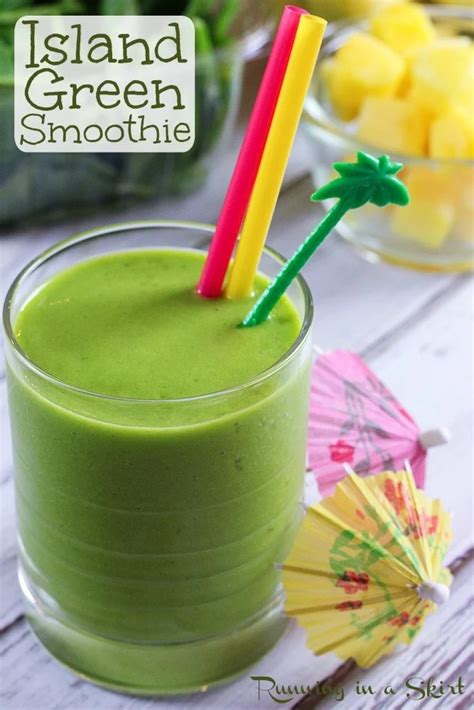 Island Green Smoothie Recipe « Running in a Skirt