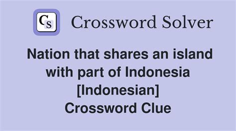 island in indonesia crossword clue