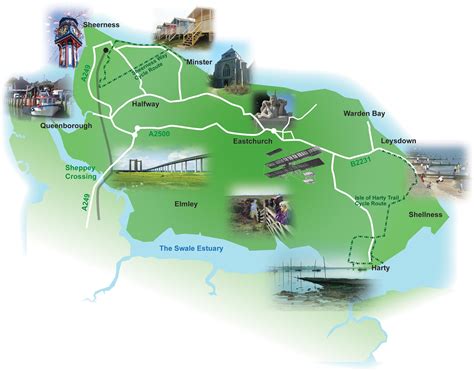 isle of sheppey kent map