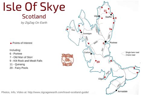 Isle Of Skye Highlights Map