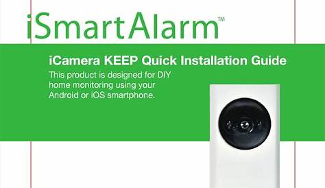 Ismartalarm Icamera Keep Pro Manual [最も人気のある！] 146419Camera Operator
