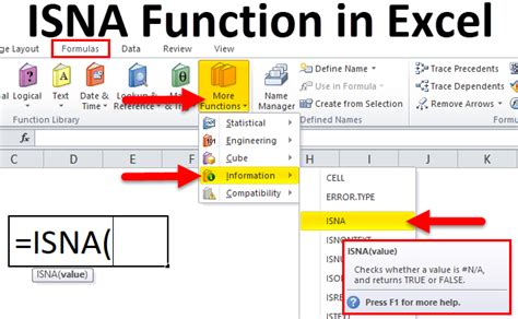 ISNA Function in Excel Checking for N/A Errors Excel Unlocked