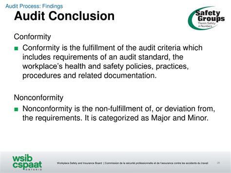 iso audit conclusion examples