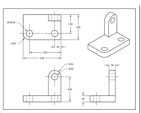Isometric Drawing Exercises With Dimensions