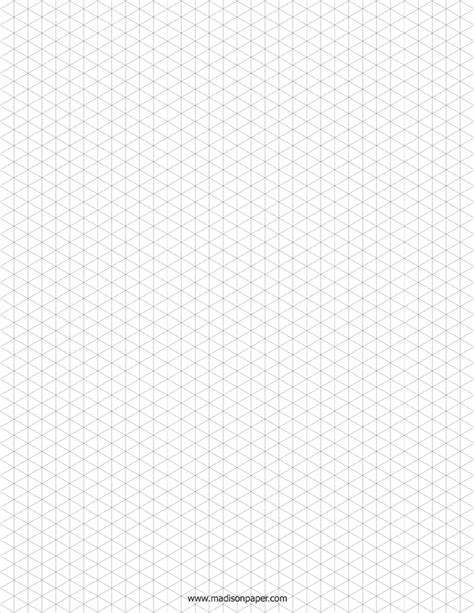 Isometric Graph Paper 5'X5