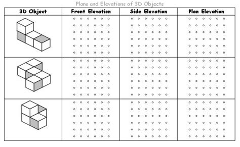 Isometric Worksheets High School Math