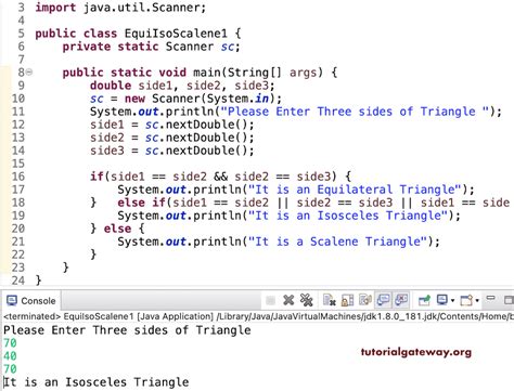 Isosceles Triangle Java