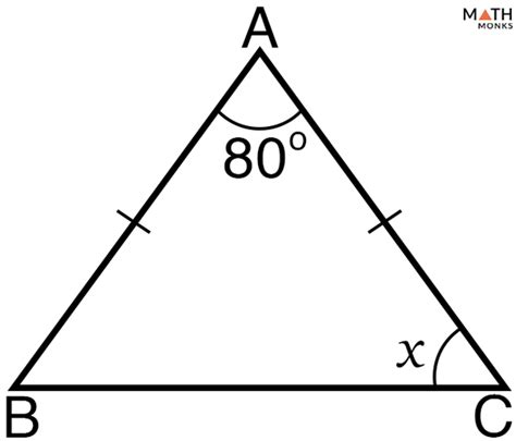 isosceles triangle theorem problems