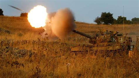 israel's tanks are firing