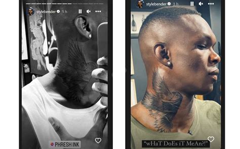 israel adesanya neck tattoo