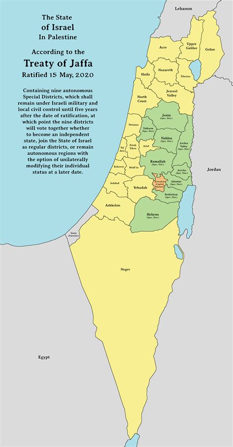 israel and palestine in map