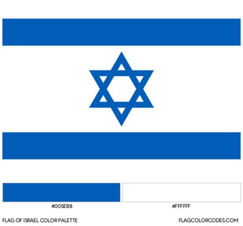 israel flag colors code