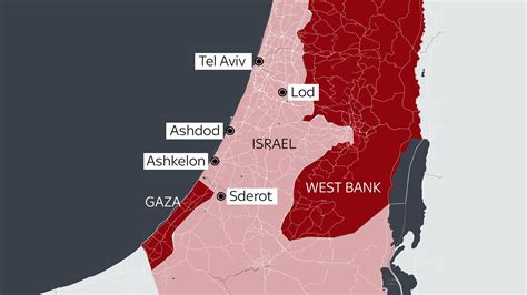 israel gaza conflict map