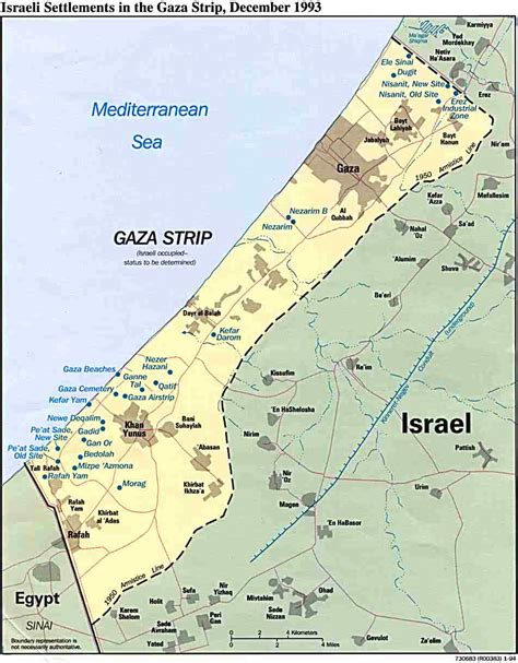 israel gaza map today