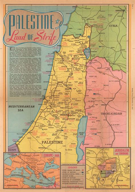 israel map 1945