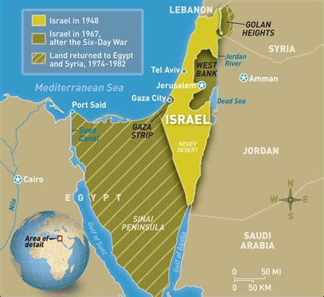 israel map 1948 1967 2010